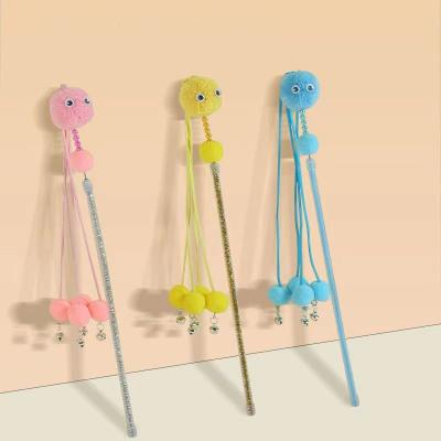 China Wholesale Viable Factory Monster Octopus Cat Stick Small Toys Environmental Cat Teasing Stick for sale