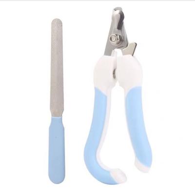 China Stocked Dog Nail Clippers Pet Grooming Tools Suitable For Cats Pet Nail Clipper Set for sale