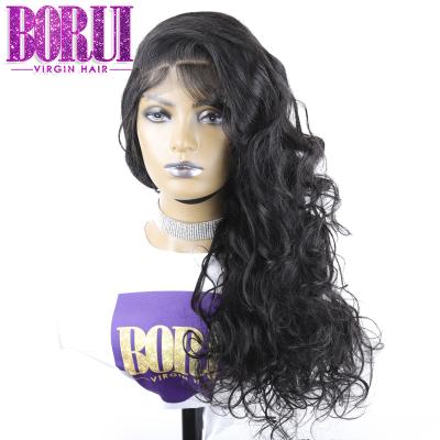 China HAIR 250% Density 4x4 Lace Hairline 100% Virgin Hair Natural Virgin Hair Wigs Transparent Body Wave BORUI Closure Body Wave Wig For Black Women for sale