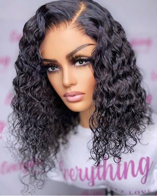 China BORUI Lace Closure Wig Hairline 100% Virgin Hair Super Thin Breathable Human Hair Wigs For Black Hair Swiss Lace Deep Wave With Transparent Natural Women for sale