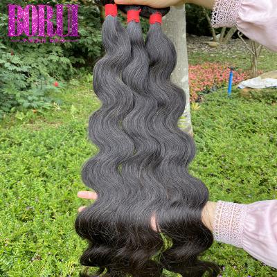 China Snynetic Hair 10A Grade High Quality Double Drawn Virgin Indian Hair No Gray Or Hair Bundles Body Wave Hair Extension Wholesale Seller for sale