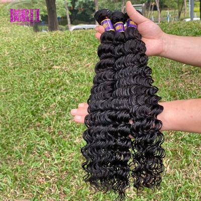 China 100% Unprocessed Deep Wave Grade 10A Human Hair Boundles And Frontal Wholesale Virgin Hair Peruvian Hair Extension Vendors for sale