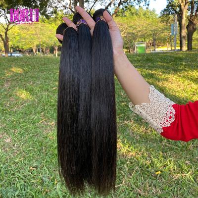 China No Snynetic Hair Virgin Hair Gray Or Cuticle Aligned Peruvian Cheap Silk Straight Hair Extensions Big Weft Human Hair 8-40 Inch Stock Fast Delivery for sale