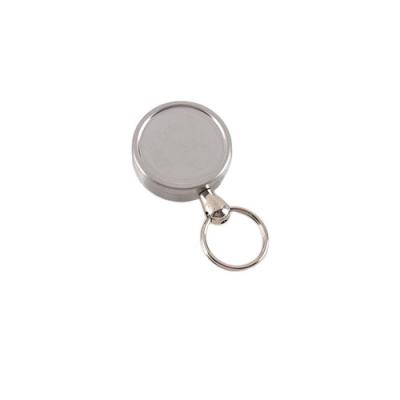 China Hot Sale Badge Holder Reel ID Badge Belt Clip Retractable Key Ring For Name Card Keychain YX-2 for sale