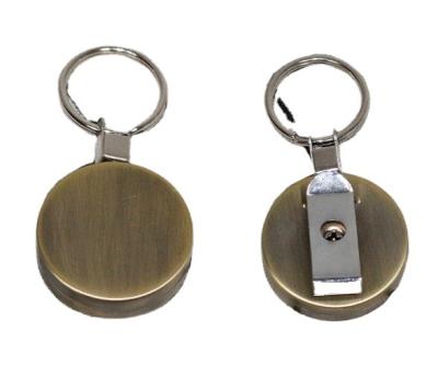 China Wholesale Custom Retractable Reel Chain Metal Pull Keychain ID Lanyard Name Tag Card Holder YX-4 for sale