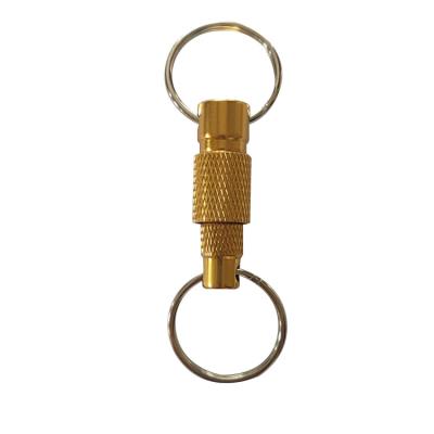 China Wholesale Portable Aluminum Key Chain Ring Aluminum Key Accessories Detachable Key Chain for sale