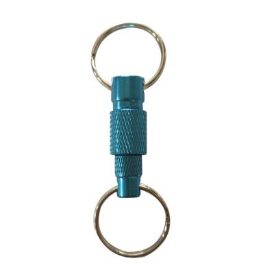 China Various Styles Aluminum Detachable Portable Key Accessories Aluminum Key Ring Chain Key Chain for sale