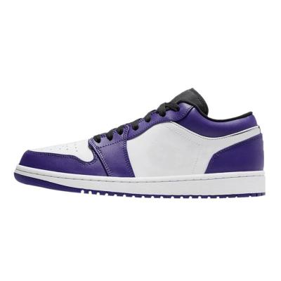 China Basketball Jumpman 1 Low Mens 1s Rubber Men Women Shoes Trainers Sports Sneakers Mocha Pine Green Purple Court Women for sale