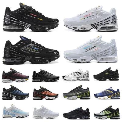 China Rubber Tn Plus 3 Mens Running Shoes Tn3 Mens Womens Mens Womens Trainers Classic Hyper Black Triple Triple Sports Sneakers Topography Pack for sale