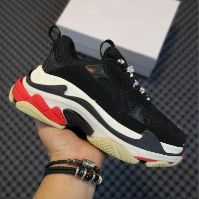 China Mens Wome Dad Height Increasing Shoes Triple Low Platform Sole Clean Clean Crystals Designer Sneakers Triples Black Pink Paris Shoes for sale