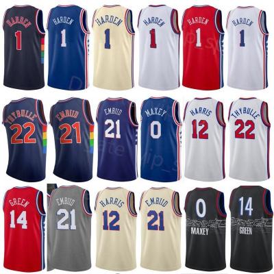 China QUICK DRY Tank Top Joel Embiid 21 Paul Millsap Tobias Harris Shake Milton Matisse Thybulle Tyrese Maxey Georges City Earned Basketball for sale