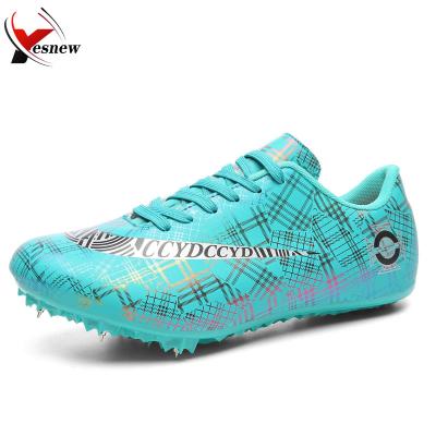 China Anti-Slip Track Shoes Men Sprint Running Sneakers Women Athletic Professional Jump Spike Trainers Factory Wholesale for sale