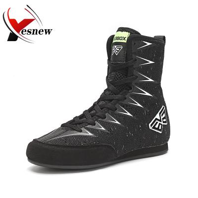 China Professional Wrestling Rubber Shoes Boxing Sneakers Eva High Elastic Fitness Training Youth Non-slip All Weightlifting Rubber Shoes for sale