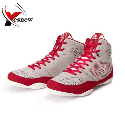 China OEM Rubber CUSTOM Men's Wrestling Shoes Fashion Color Matching Lightweight Weightlifting Professional Trainers Boxing Sneakers for sale