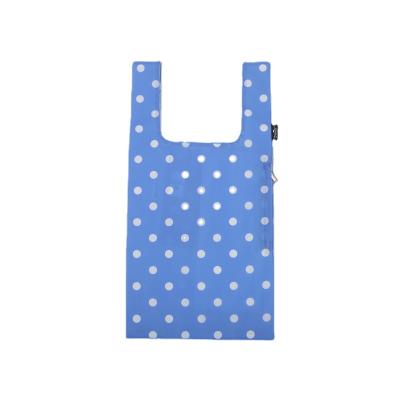 China Foldable Reusable Shopping Grocery Bag Supermarket Polyester Shopping Tote Bag Eco-Friendly Eco-Friendly for sale