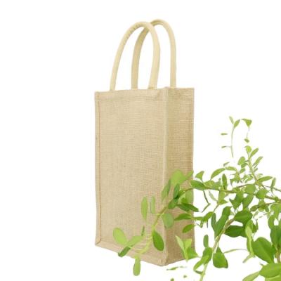 China Eco - Friendly Custom Print Jute Reusable Shopping Bags Burlap With Logo for sale