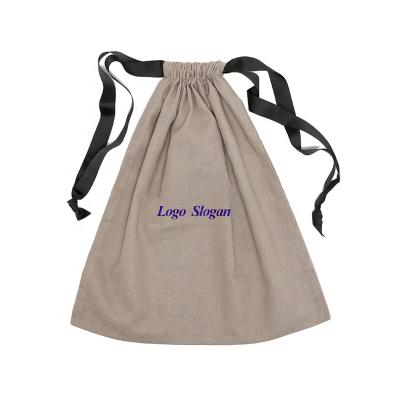 China Reusable Canvas Dust Bag Pouch String Bag Small Eco-Friendly Canvas Drawstring Bag for sale