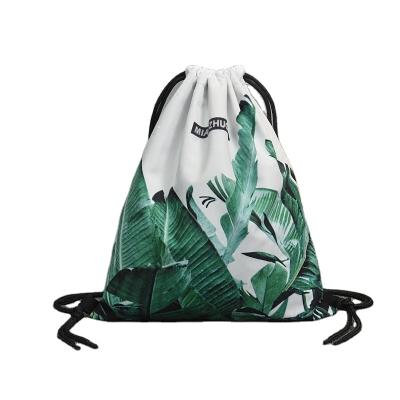 China Custom Canvas Drawstring Cotton Drawstring Bag Eco-Friendly Reusable Backpack Eco-Friendly Wholesale Eco-Friendly Bag for sale