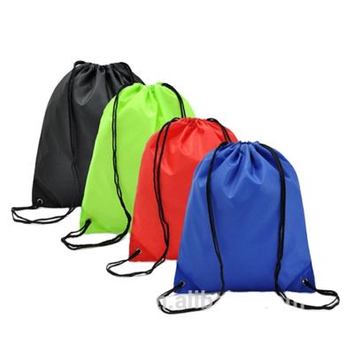 China Custom Promotional Eco - Friendly Polyester Sport Drawstring Bag With Logo Printed for sale