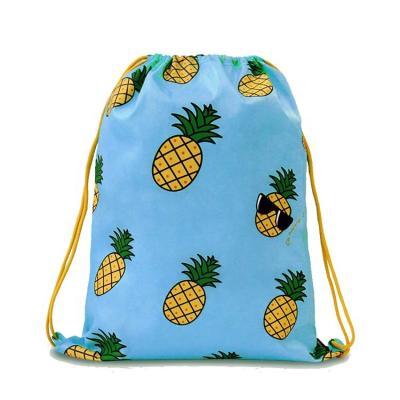 China Anti Theft Eco - Friendly Polyester Drawstring Bag Backpack Cheap Laundry Bag for sale