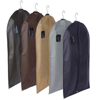 China Custom Non Woven Non Woven Garment Bags Garment Bag Clothing Garment Suit Cover Moth Proof Garment Bags for sale