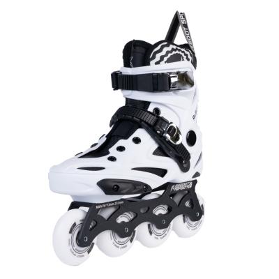 China High quality active white original design sports roller skates wear resistant PVC integrated automatic quad skates low price integrated skates for sale