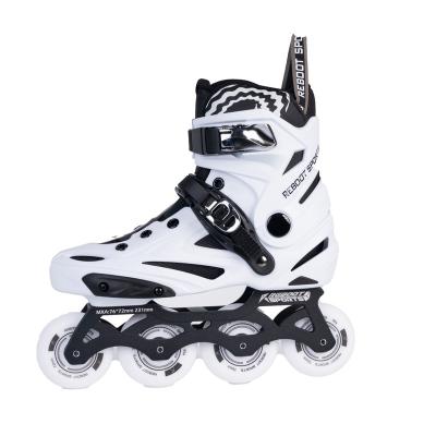 China Low Price Active Inline Skates High Quality Active Automatic Inline Skates White PVC Roller Skates Original Design Wear Resistant for sale