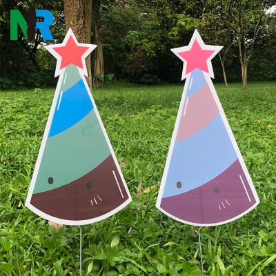 China Eco-friendly Merry Christmas Lawn Decorations Christmas Yard Sign Outdoor Yard Signs for sale