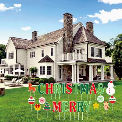 China Eco - Friendly Holiday Decorations Merry Christmas Outdoor Yard Sign for sale