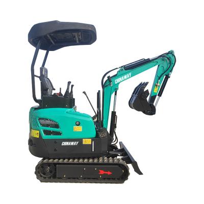 China Free shipping high quality mini diggers micro bagger diggers powerful hydraulic excavator 1 ton excavator low prices with thumb bucket forsale for sale