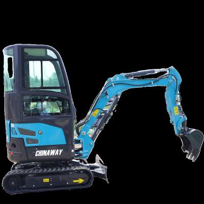 China Chinaway Kubota 0.8ton Digger Mini Crawler Excavator Price Machinery Earthmoving Bagger 1.5 Ton 1000kg Powerful Micro Small Excavators for sale