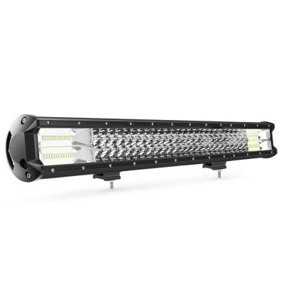 China Heavy Duty Car Household Equipment 360W Boat Off Road Vehicle Lighting 26 Inch Triple Row Led Light Bar for sale