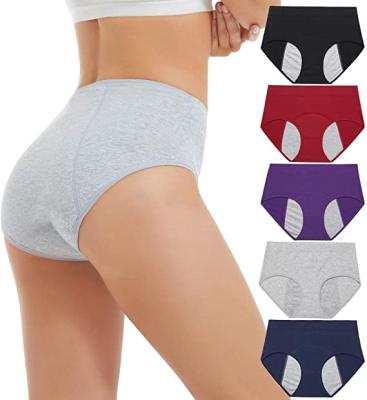 China 2021 Period Antibacterial Underwear For Women Leak Proof Cotton Panties Menstrual Briefs Overnight for sale