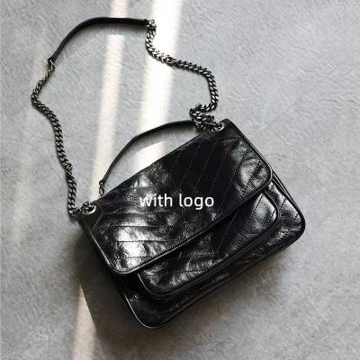 China Fashion Classics Genuine Leather Fold Type Shoulder Bags Women Handbags Women Ladies Handbags For Women Designer Luxury Bags for sale