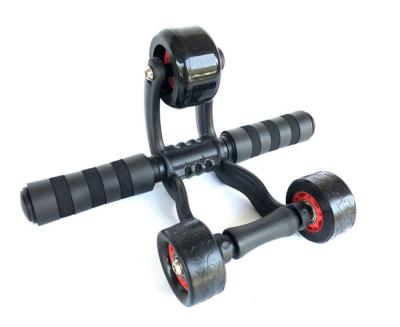 China Fitness Equipment Home Exercise 3 Wheel Trainer Abdominal Trainer Wheel Abdominal Roller For Core Workout for sale