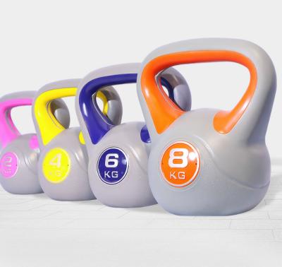 China Durable Kettlebell Gym Exercise Products Plastic Fitness Train Equipment Kettle Bell Sets For Weight Lifting for sale