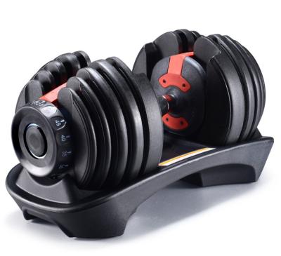 China Durable IN THE RUN Adjustable Multifunctional Dumbbells Set And Dumbbell Rack 24kg 52.5lbs 40kg 90lbs for sale