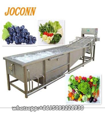 China Low Cost High Efficiency Industrial Bubble Lefty Vegetable Washer Apple/Pear/Mango/Fruit Washing Machine for sale