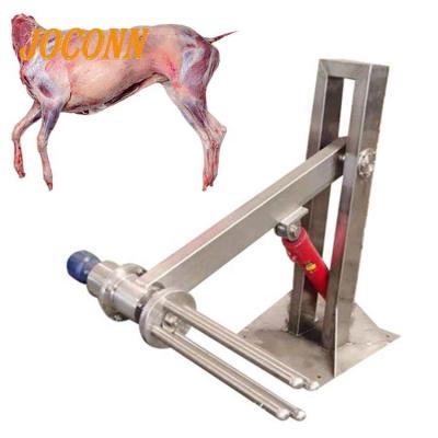 China Customized factory price slaughter line sheep slaughterhouse goat skin peeling machine/hydraulic cattle horse dehider/goat lamb sheep skinning machine for sale