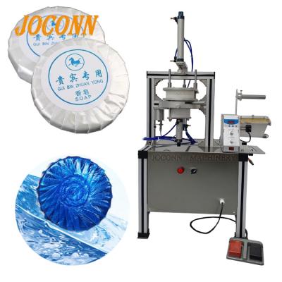 China Disposable Products/Hotel Soap Hand Soap Packing Machine Pleating Round Soap Paper Wrapping Label Machine/Soap Wrapping Packer Machine for sale