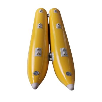 China 0.9mm PVC Marine Fender Inflatable Holder Floating Boat 1200D PVC Air Buoys Floating Pontoon Tandem Tube for sale