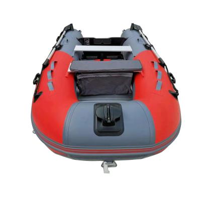 China Fishing PVC Inflatable Patrol Rescue Boat Hovercraft Boat With Aluminum Floor 2.7m/9ft 2-3 Person Boat for sale