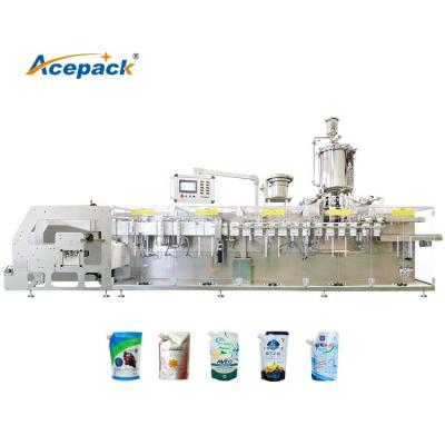 China High grade good quality beverage horizontal spout juice doypack stand up pouch shaping/filling/sealing packaging machine for sale