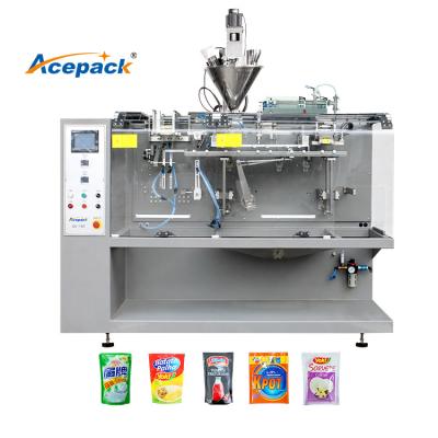 China SG-180 horizontal beverage pet food industry doypack packing machine for stand pouches packaging for sale