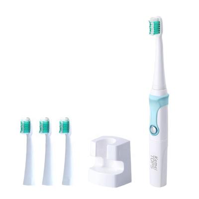 China Wholesale New Arrival Kemei KM907 Rechargeable Sonic Patent Electric Toothbrush with Head Brush Holder for Baby and Adult for sale