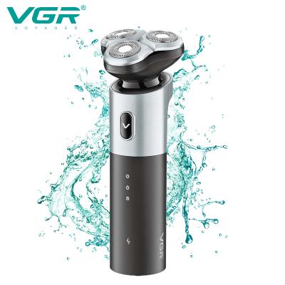 China VGR V-343 triple blade waterproof IPX7for men LED display professional barbeador razor for sale