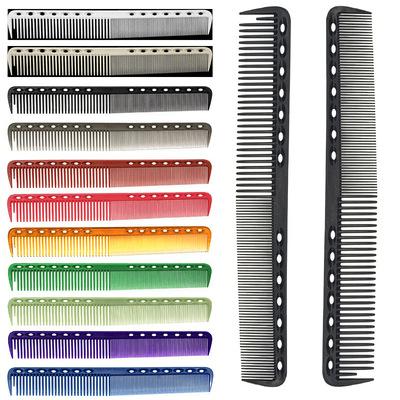 China Amazon Success 6 Colors Straight Hair Combs Durable Salon Hairdressing Anti-Static Comb For Barber Hair Cutting for sale