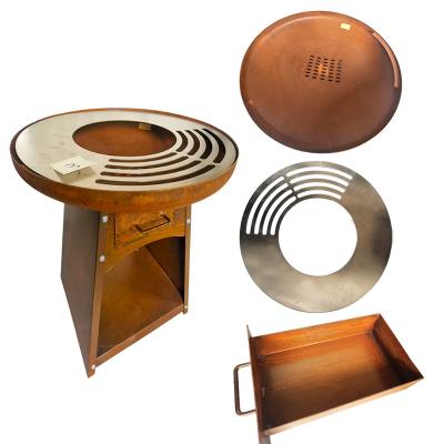 China Outdoor Popular Corten Steel Family Picnic/Party Fire Pit For Sale With Wholesale Price for sale