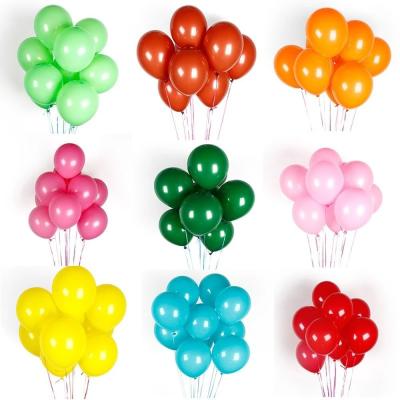 China Gift Toy Amazon Hot Selling Wedding Party Decoration 12 Inch Balloon Set Solid Color Latex Balloon Decoration for sale