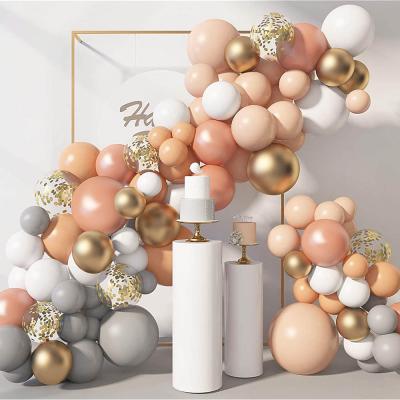 China Gift Toy New Product champagne color set balloon baby shower birthday party decoration balloon wedding arch for sale